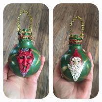 Krampus Santa Ornament